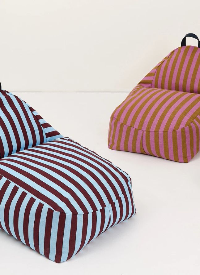 Pouf long Bliss | Bleu