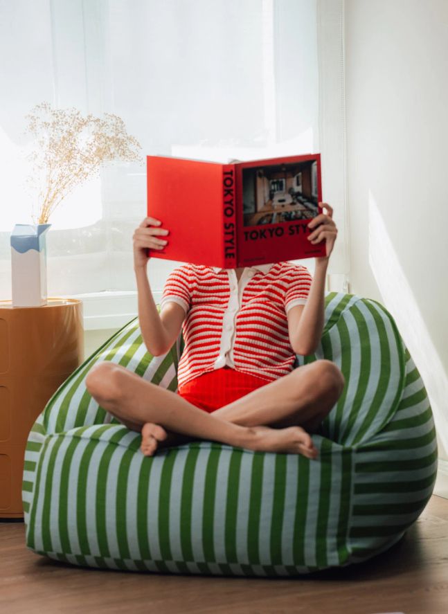 Fauteuil pouf Ziggy | Vert