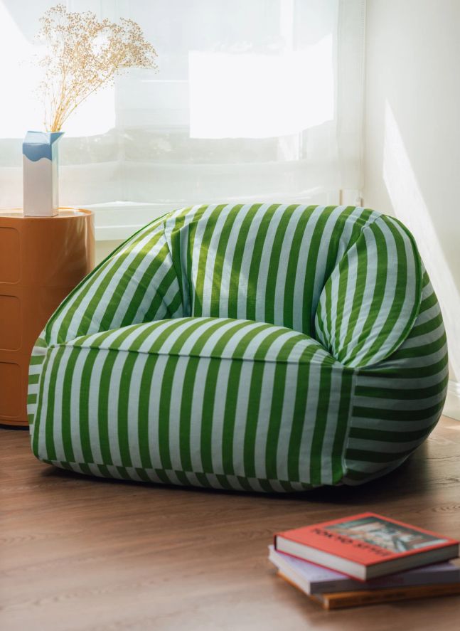 Fauteuil pouf Ziggy | Vert