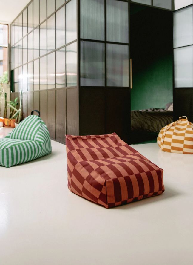 Fauteuil pouf Vibes | Rouge