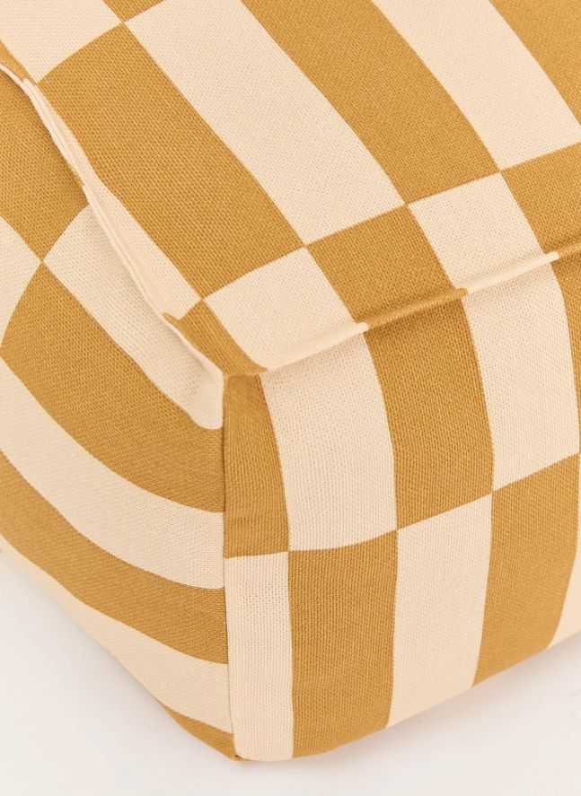 Pouf long Vibes Tiles | Jaune