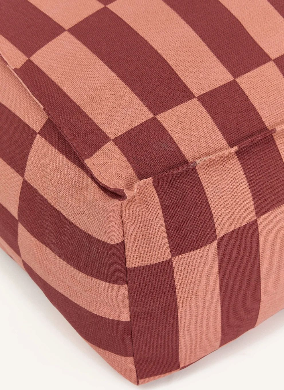 Pouf long Vibes Tiles | Rouge- Image produit n°2