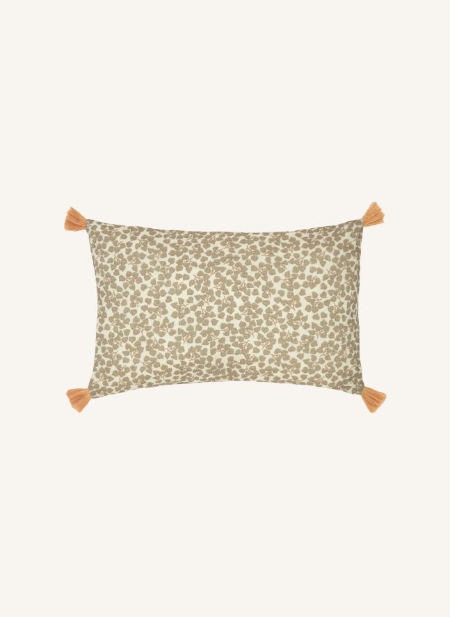 Coussin à pompons Wabi Sabi Yumiko | Vert pâle