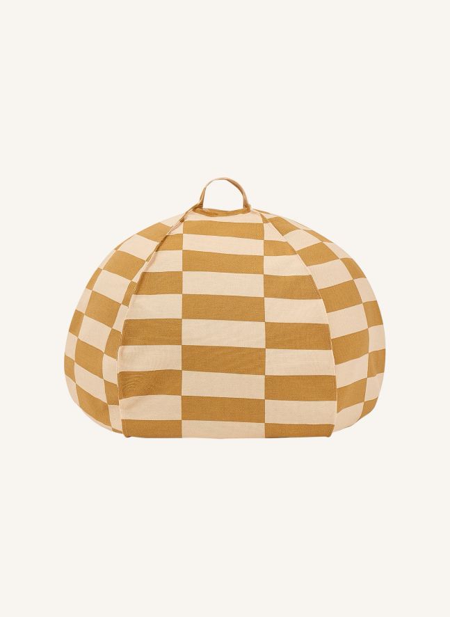 Vibes Tiles round pouffe | Yellow
