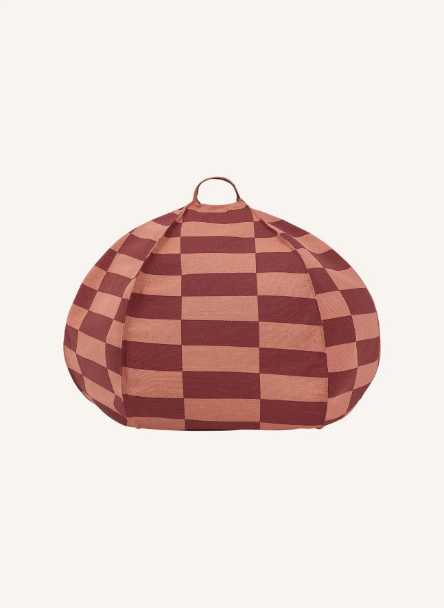 Pouf rond Vibes Tiles | Rouge