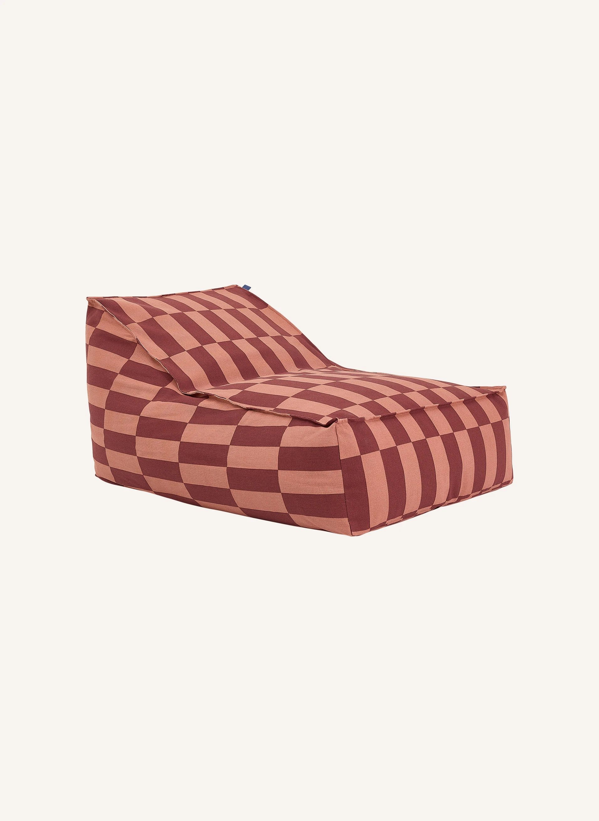 Pouf long Vibes Tiles | Rouge- Image produit n°0