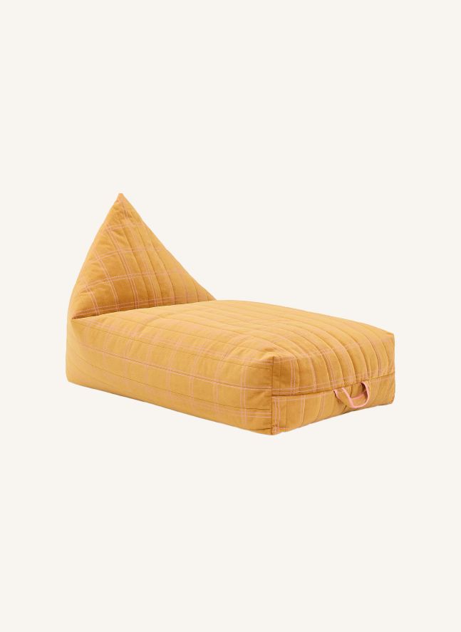Pouf long Oasis en eco-velours | Rose