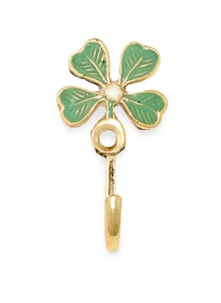Percha de latón Lucky Clover | Dorado