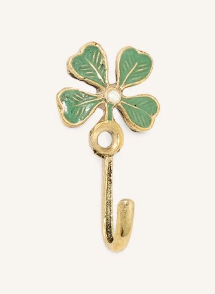 Percha de latón Lucky Clover | Dorado