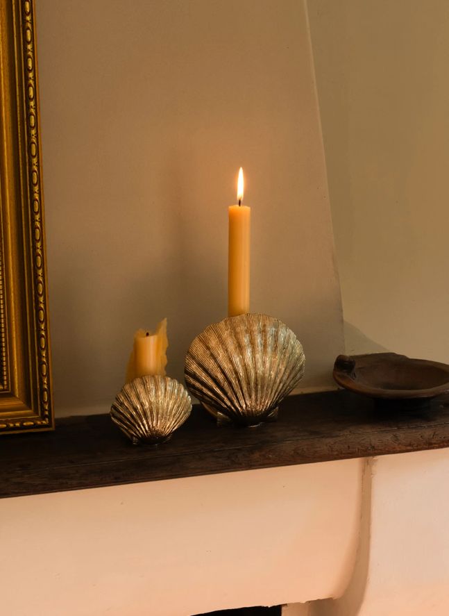 Vide poche coquillage en laiton Scarlett | Doré