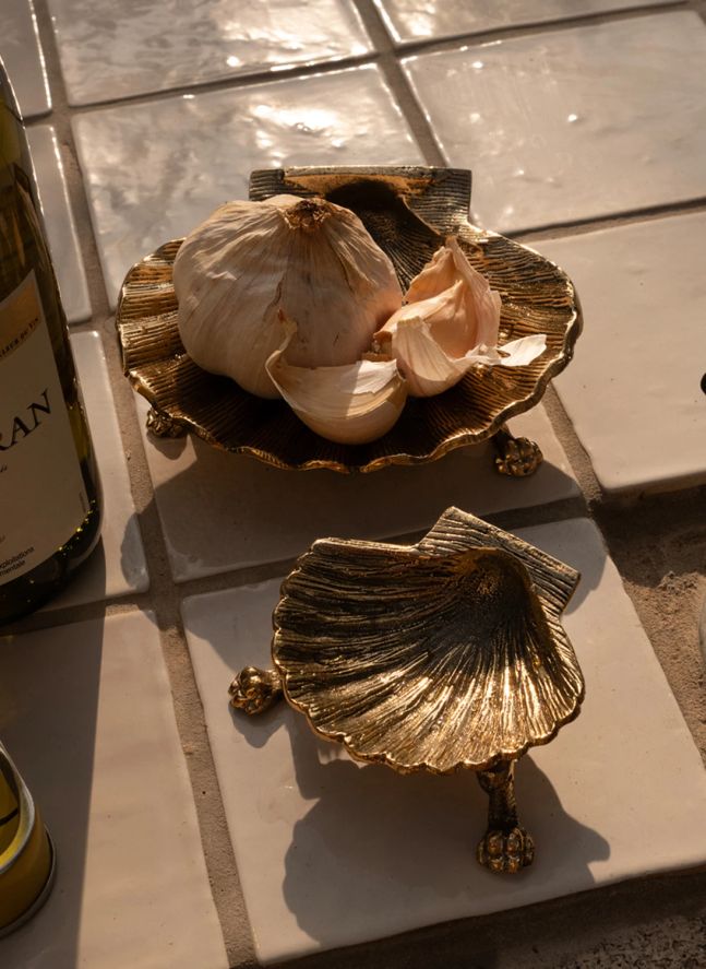 Vide poche coquillage en laiton Scarlett | Doré
