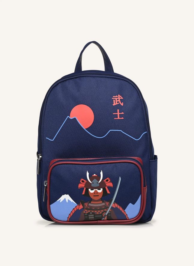 Petit Cartable Samourai | Bleu