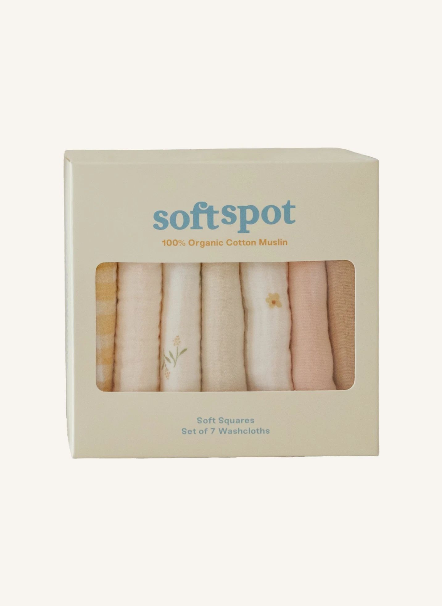 Serviettes Picnic en coton bio - Set de 7 | Jaune- Image produit n°0