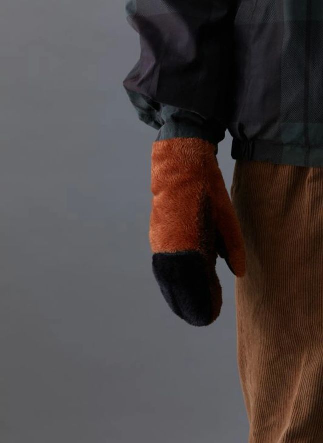 Cuddly Cub mittens | Brick red