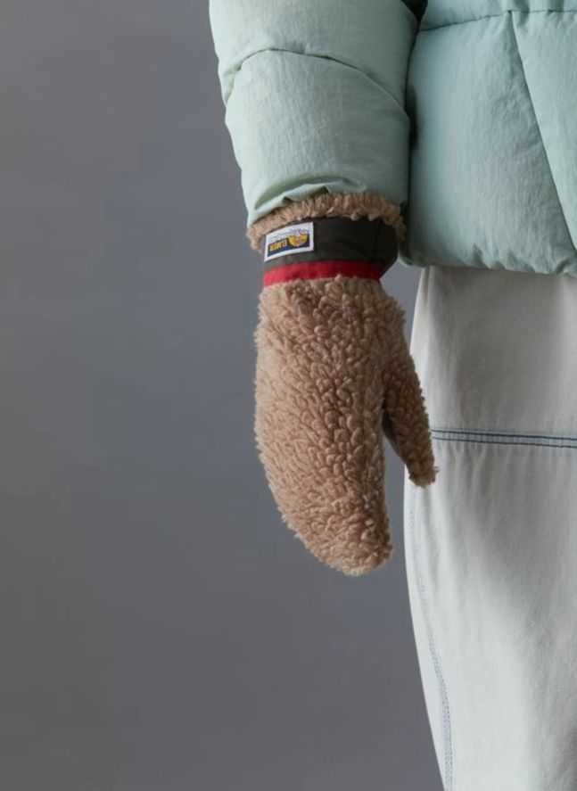 Teddy Wool Mittens | Camel