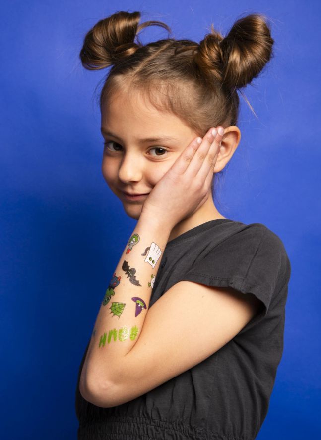 Tatouages temporaires phosphorenscents Boo!