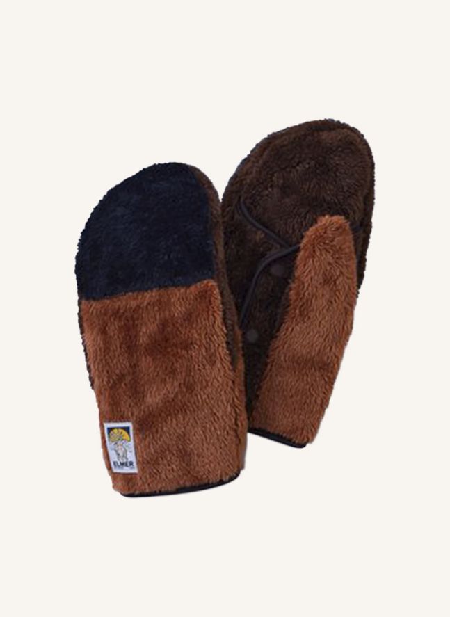 Cuddly Cub mittens | Brick red