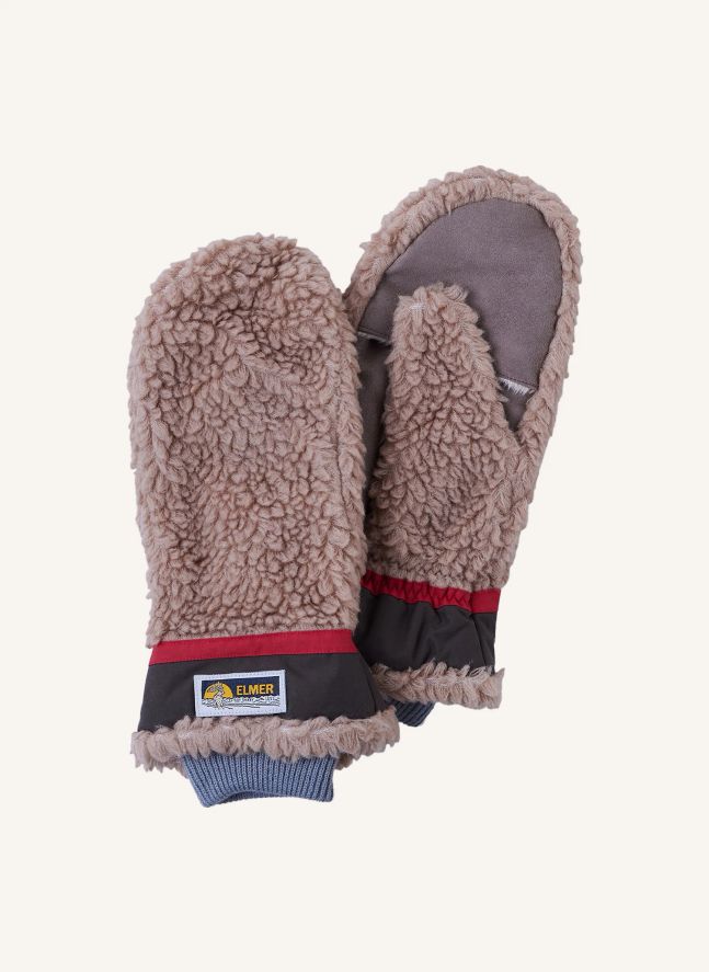 Teddy Wool Mittens | Camel