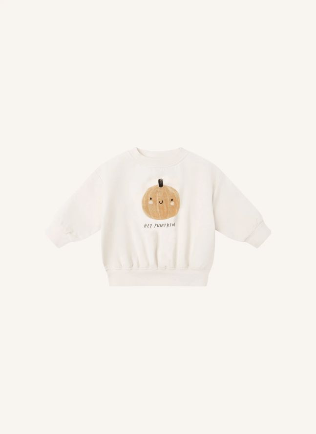 Sweat Citrouille Coton Bio | Ecru
