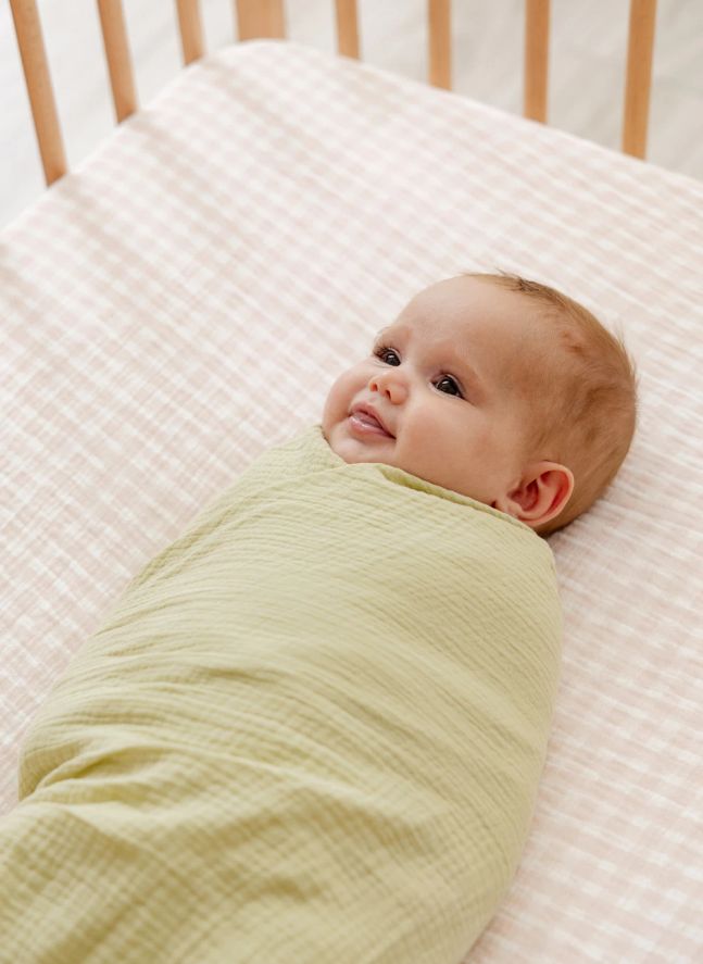 Drap-housse Rosewater en coton bio | Rose pâle