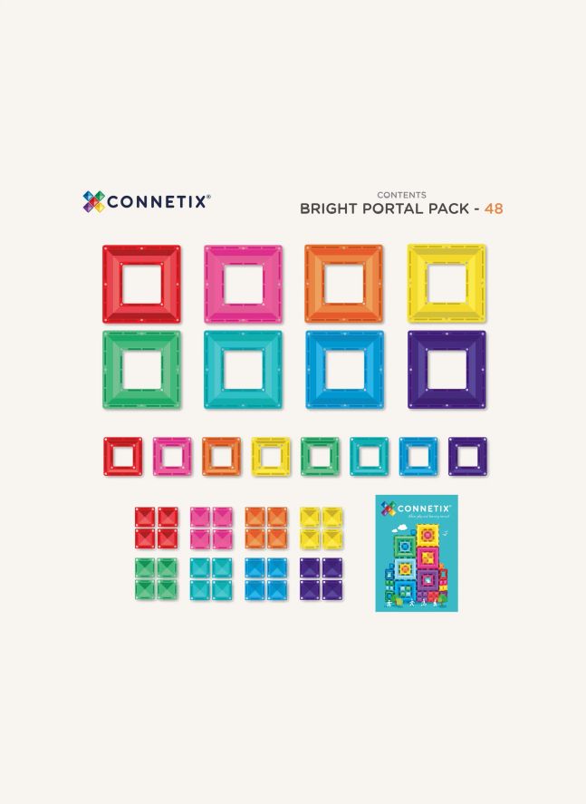 Bright Portal pack - 48 pieces | Rainbow