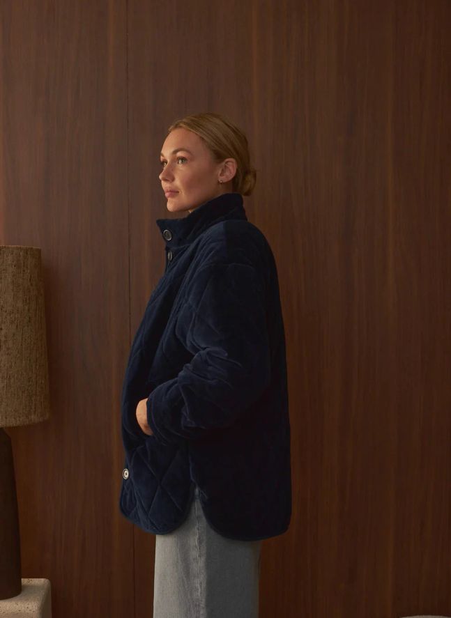 Manteau Matelassé Louisa Velours - Collection Femme | Indigo