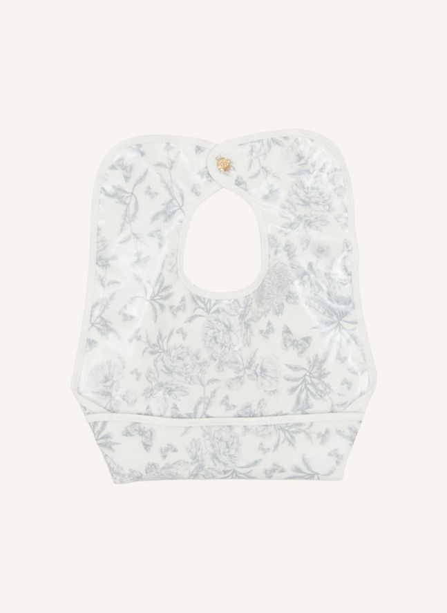 Bavoir enduit Toile de Jouy | Gris