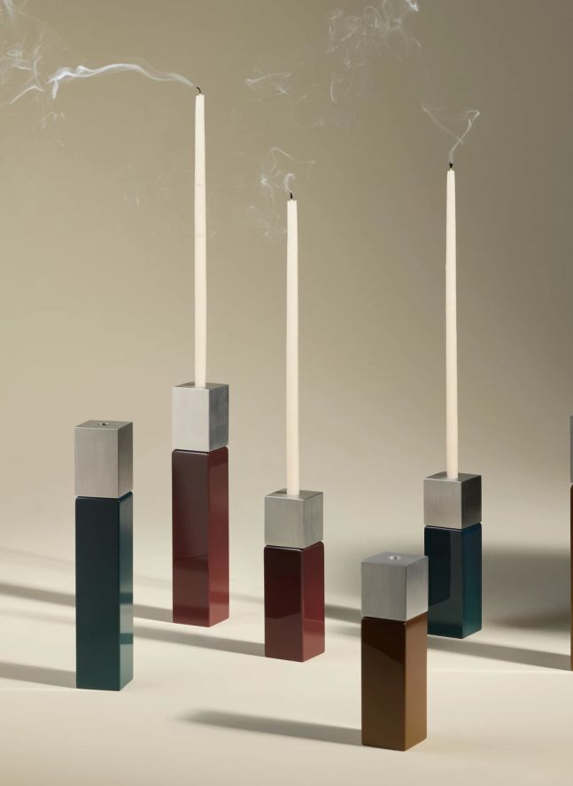 Bougeoir Oscar | Carmin