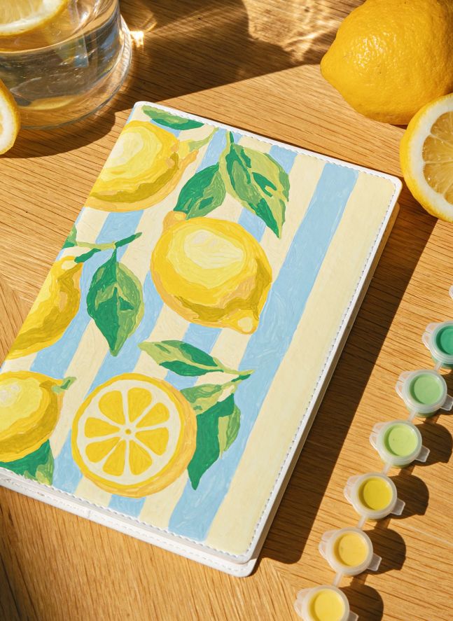 Notebook à peindre - Citrons