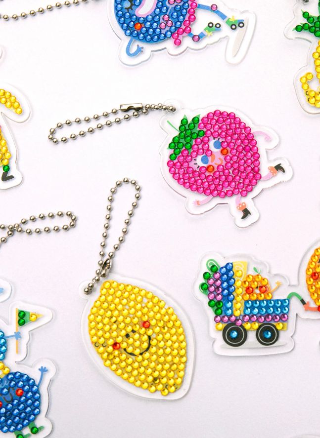 Children's Diamond painting kit - Key ring