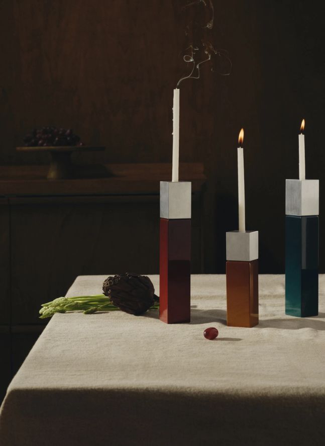 Bougeoir Oscar | Carmin