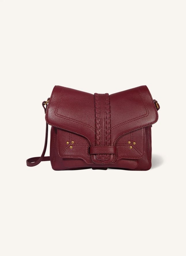 Sac Harry S Chèvre Grainé | Rouge foncé