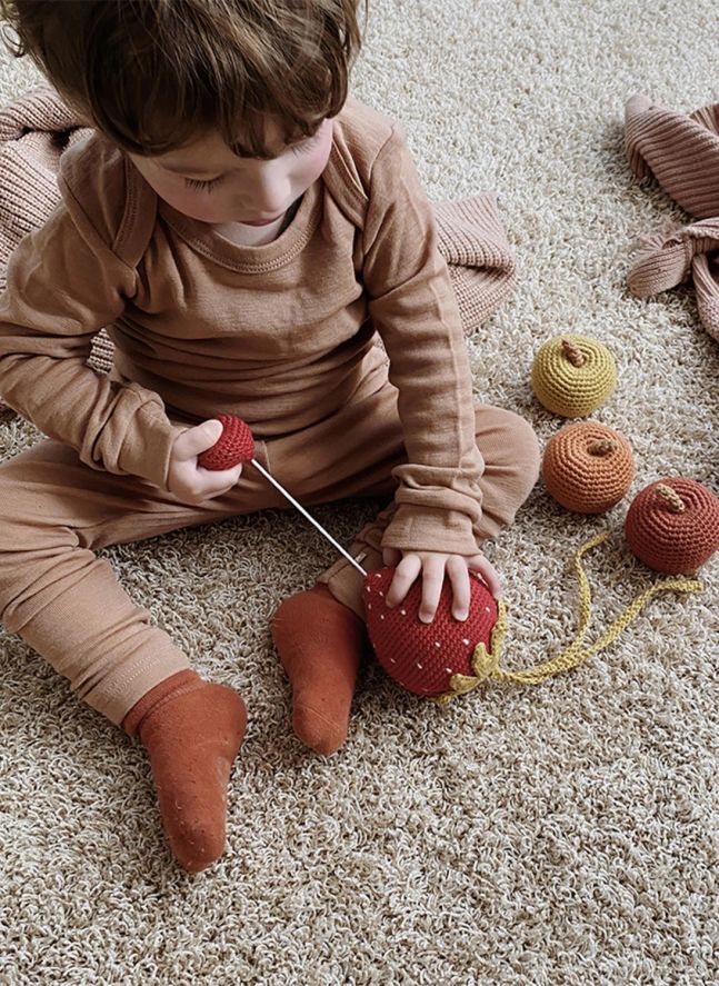 Mobile musical Fraise | Rouge