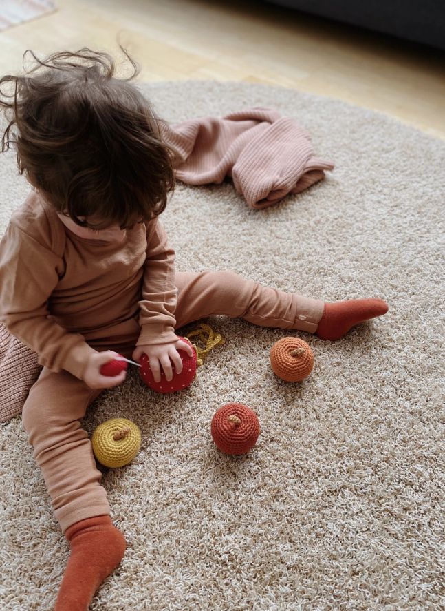 Mobile musical Fraise | Rouge