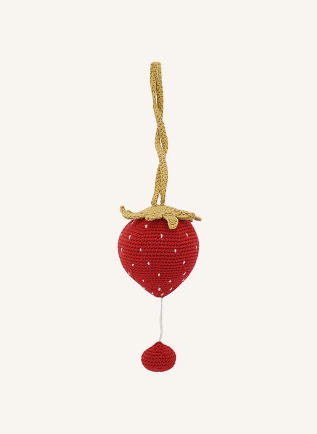 Mobile musical Fraise | Rouge