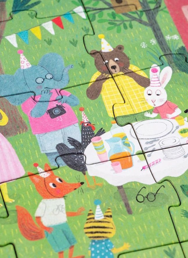 Puzzle et jeu de détective Birthday - 100 pièces
