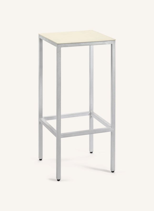 Tabouret de bar 75 cm Alu, Muller Van Severen | Ivoire
