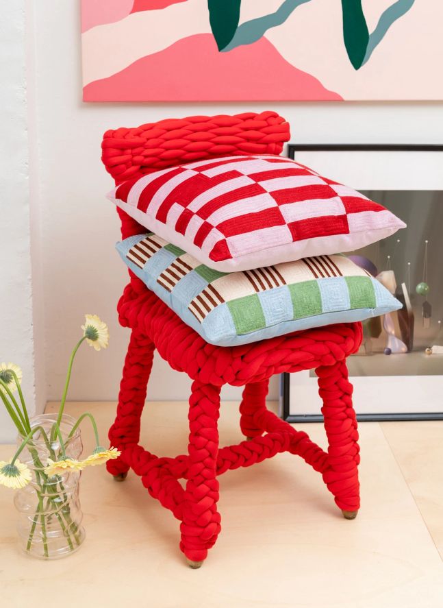 Housse de coussin Cherry Soda | Rouge cerise