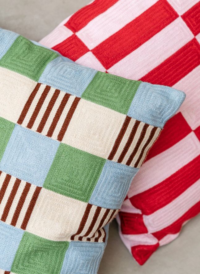 Housse de coussin Playground | Bleu