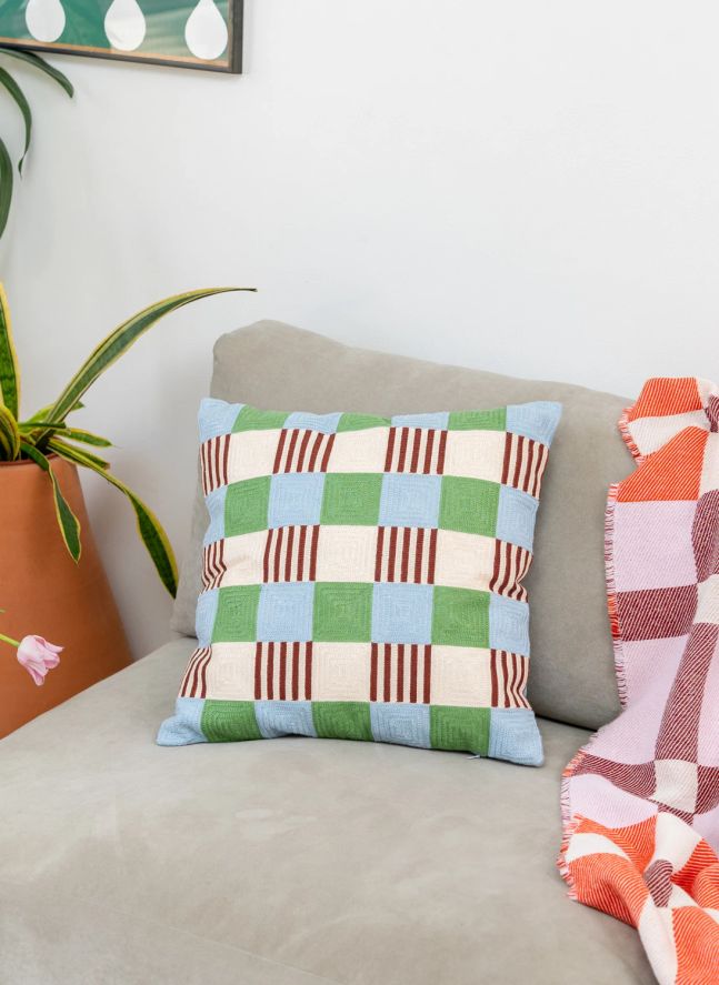 Housse de coussin Playground | Bleu