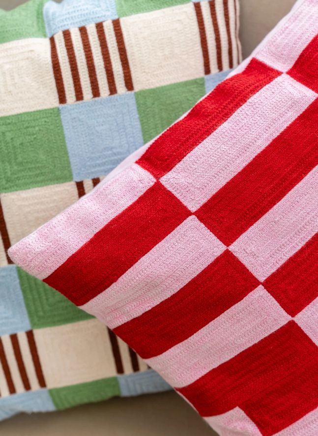 Housse de coussin Cherry Soda | Rouge cerise