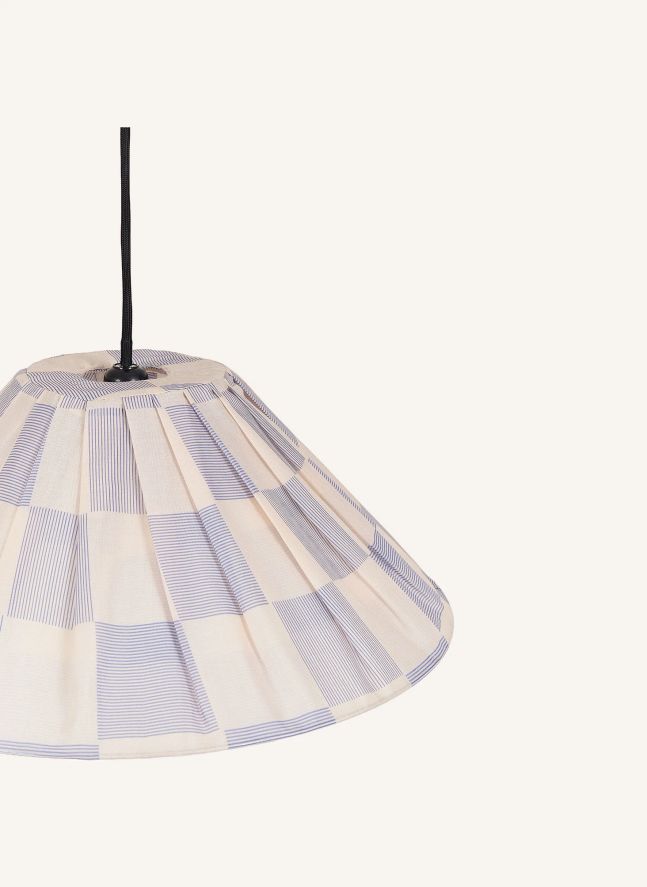 Abat-jour Ava Checks | Bleu