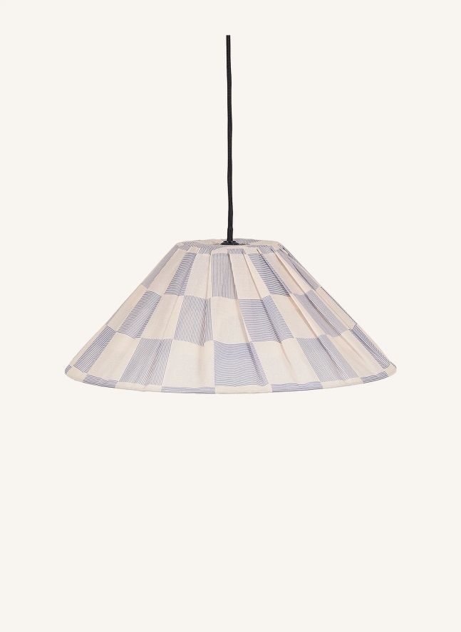 Abat-jour Ava Checks | Bleu