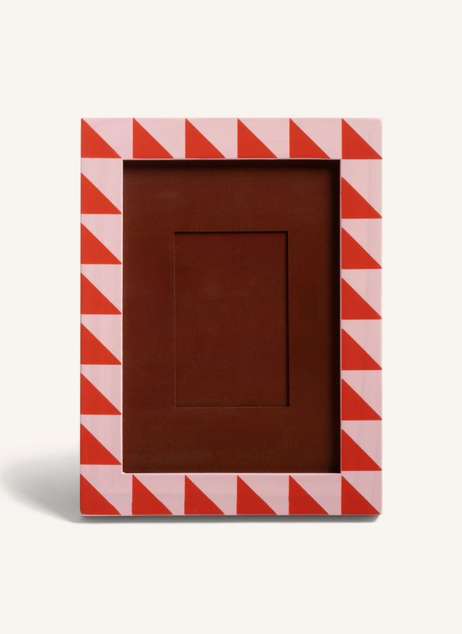 Cadre photo Patch Triangles | Rouge