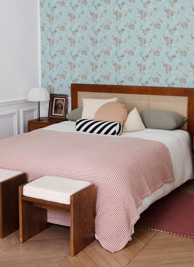 Plaid Miuccia en jacquard de coton | Pivoine