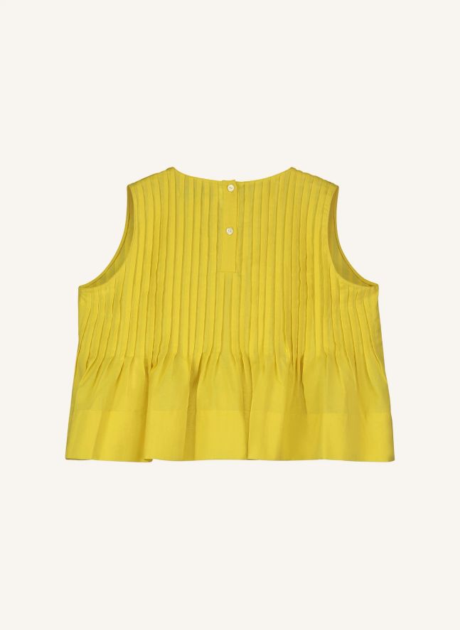 Top plisado | Amarillo