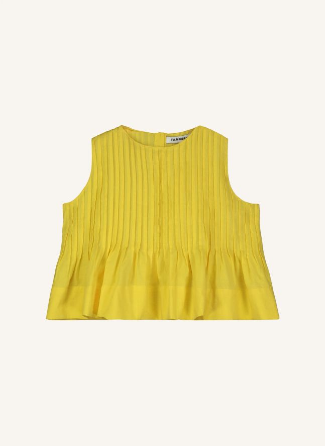 Top plisado | Amarillo
