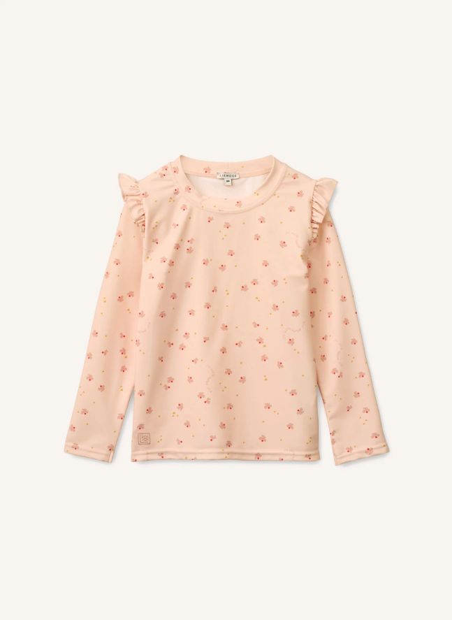 Tenley Camiseta de baño con protección UV Mariposas Fibras Recicladas | Rosa