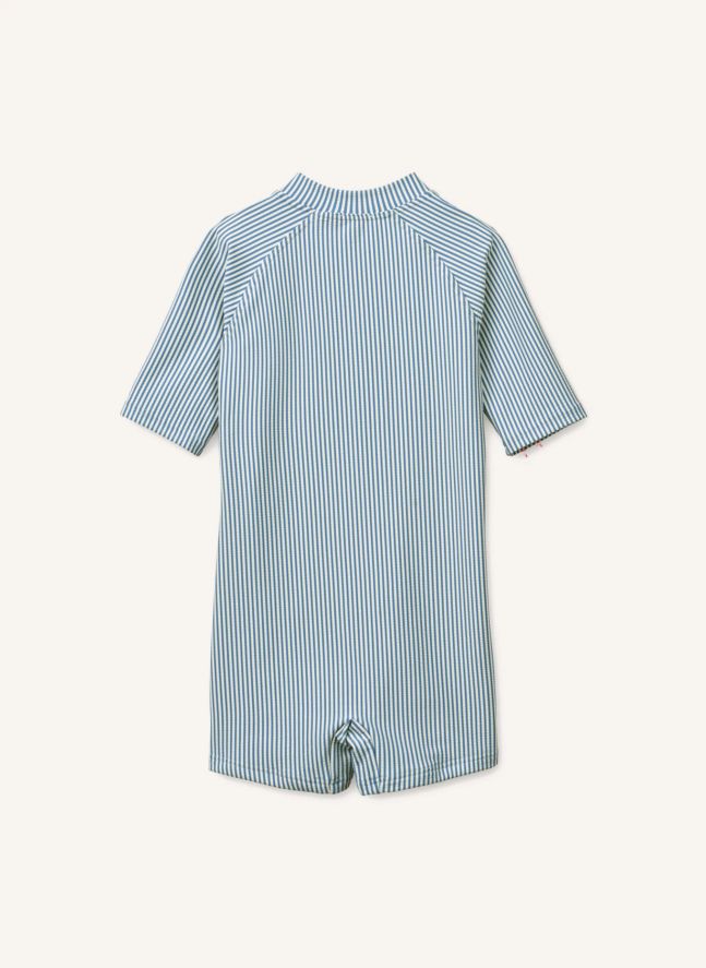 Traje de neopreno Max Striped Seersucker UV Protection Fibras recicladas | Azul