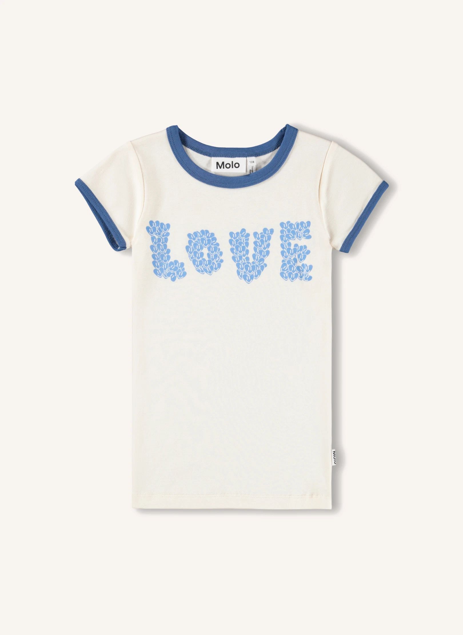 T-shirt Rhiannon Love Coton Bio | Ecru- Image produit n°0